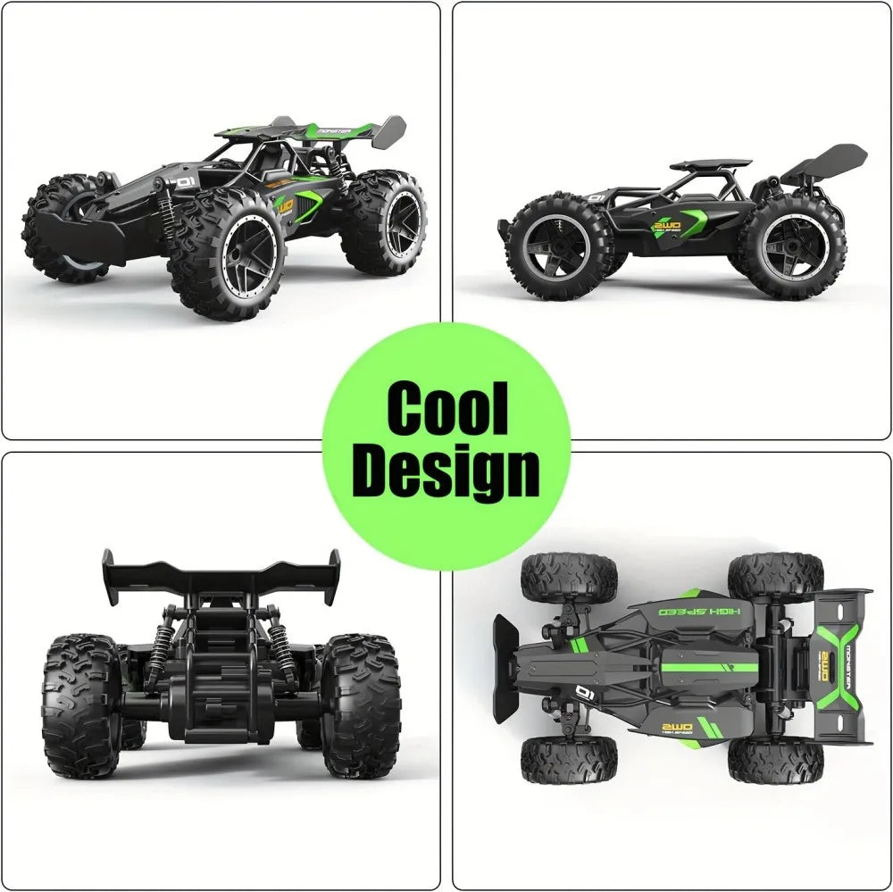 1:18 Scale High Speed 15km/h RC Racing Car 2.4G with Anti-Collision Drift Mode USB Rechargeable for Boys and Girls