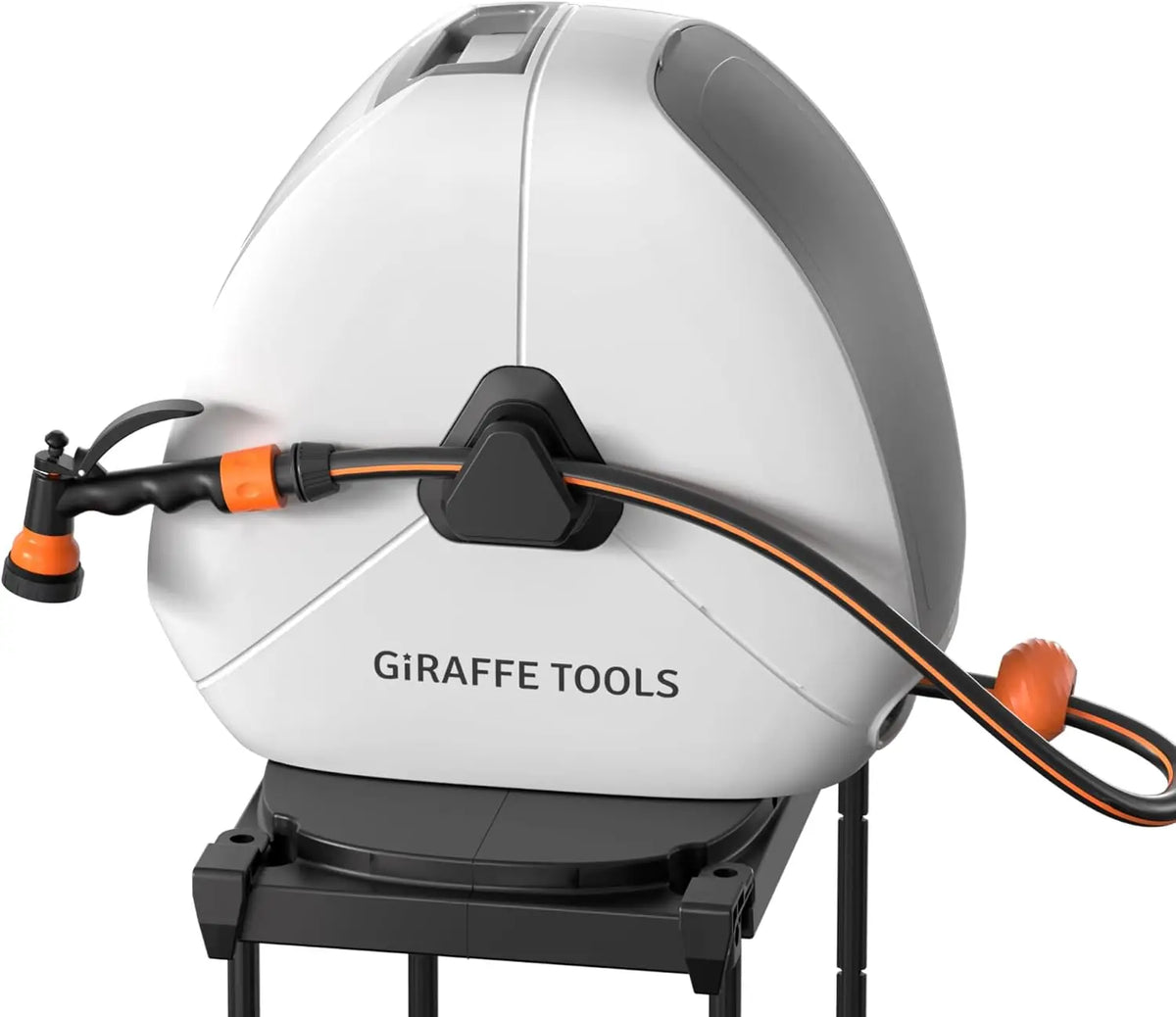 Ground Mounted Automatic Retractable Garden Hose Reel Heavy Duty Flexible Swivel for Lawn Patio