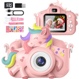 Kids Mini Digital Camera 20MP 1080P HD with 32GB Card 2 Inch Screen 8X Zoom and Auto Focus for Children Aged 6-12