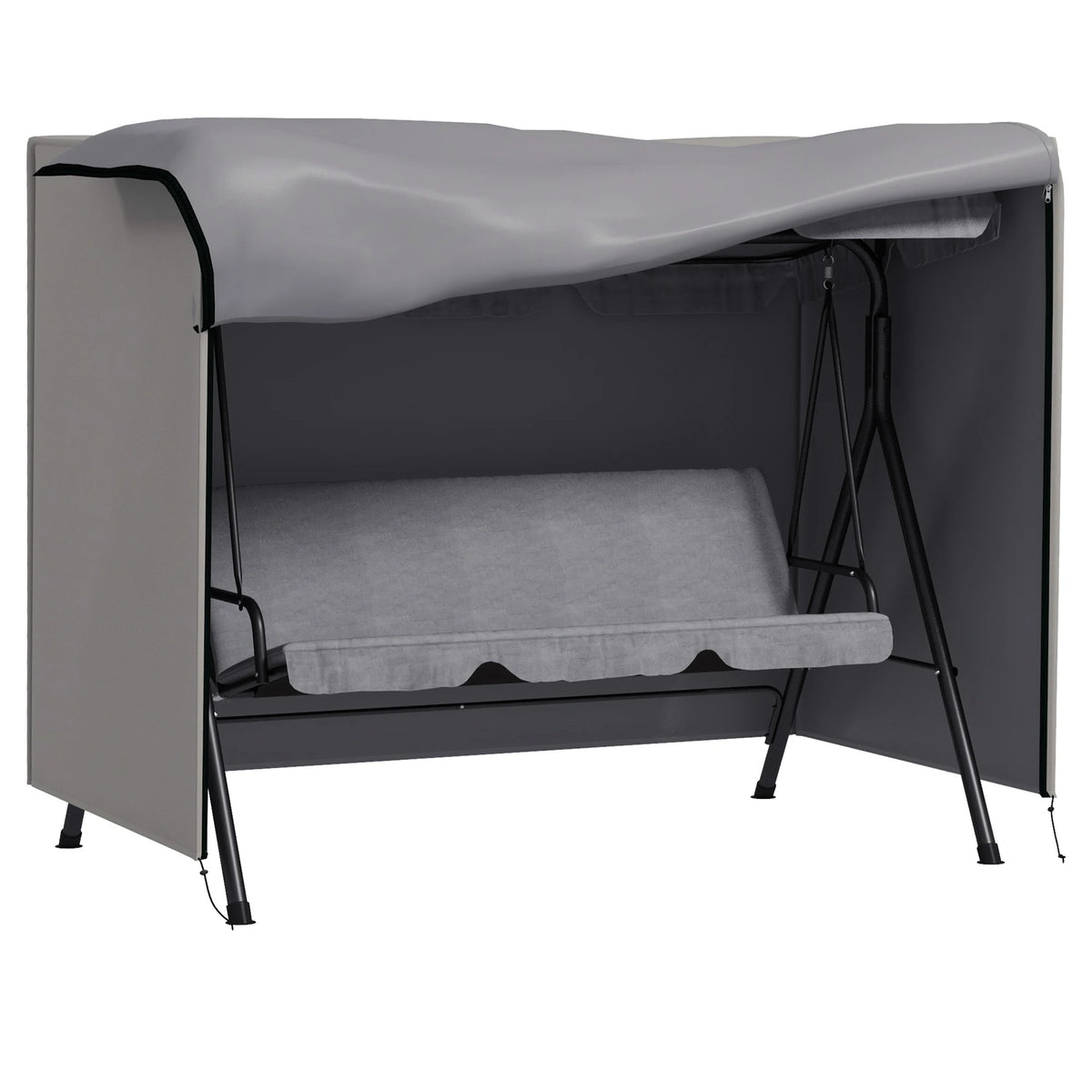 3 Seater Swing Chair Cover, 600D Oxford Garden Furniture Cover with Zip