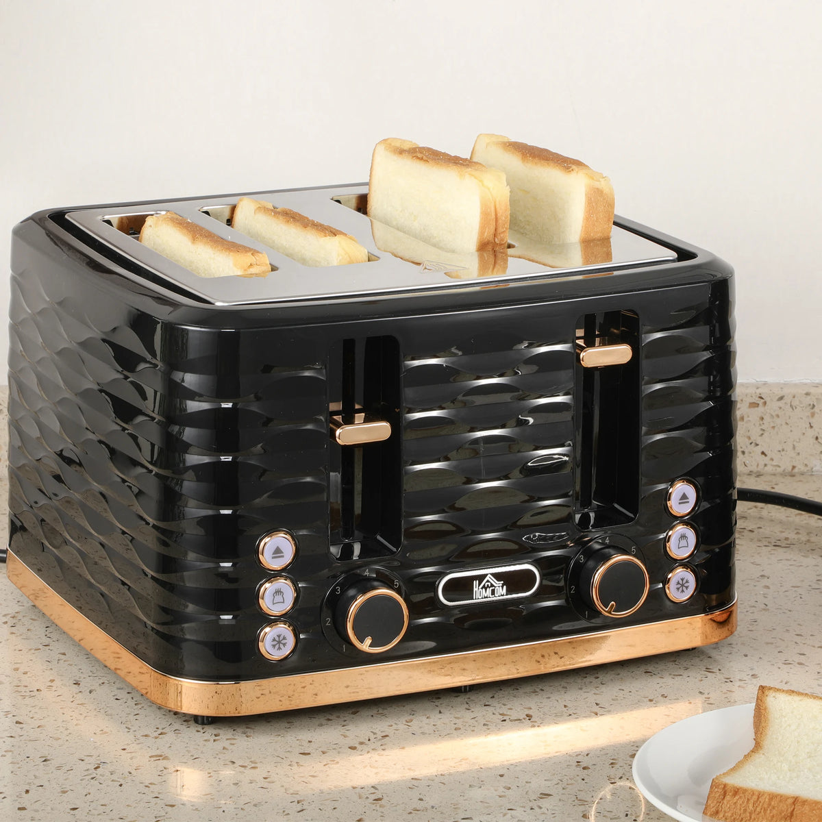 4-Slice Toaster with 7 Browning Levels, 1600W