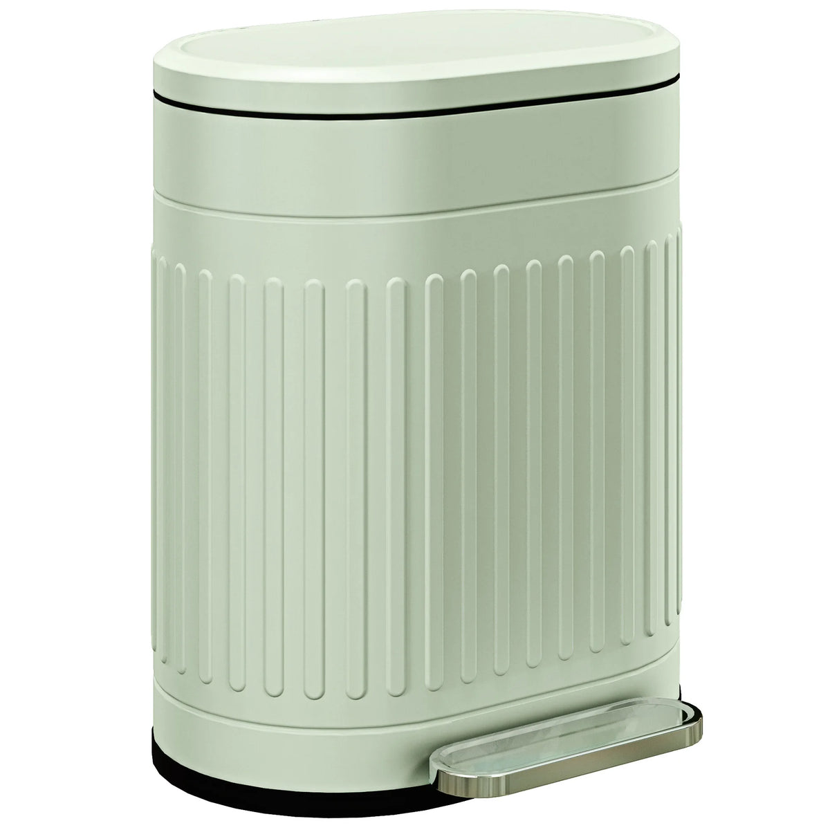 20L Pedal Bin, Metal Kitchen Bin with Soft-Close Lid