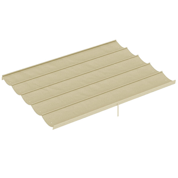 Retractable Pergola Shade Cover, Replacement Canopy Fabric for 3 x 3m Pergola, Beige