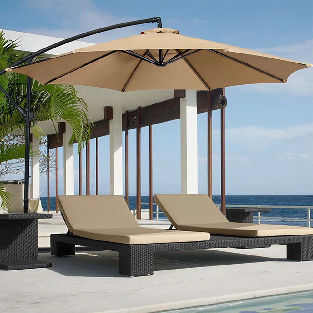 2m Patio Umbrella Replacement Canopy, Market & Table Umbrella Top Cover for 6-Rib Umbrellas, Canopy Only