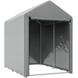 1.2 x 1.8m Portable Garden Storage Shed Tent with Galvanised Steel Frame and Large Zipped Door