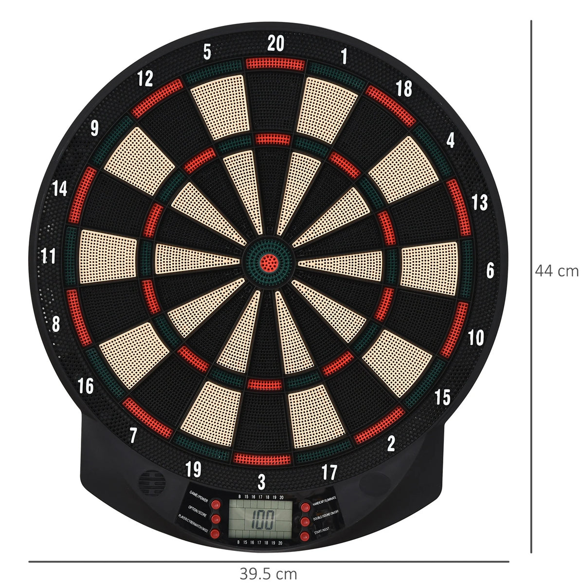 Electronic Dartboard with LCD Scoreboard, 26 Games and 6 Darts