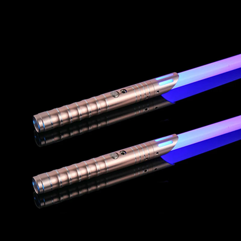 Light Up Saber 16 Colours RGB LED Laser Sword with Sound Effects Metal Handle Quiet Mode for Kids Cosplay and Christmas Gift