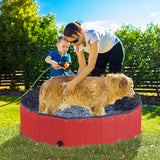 Foldable Pet Paddling Pool PVC Dog Cat Pool for Indoor and Outdoor Bathing Water Play and Sandbox Use