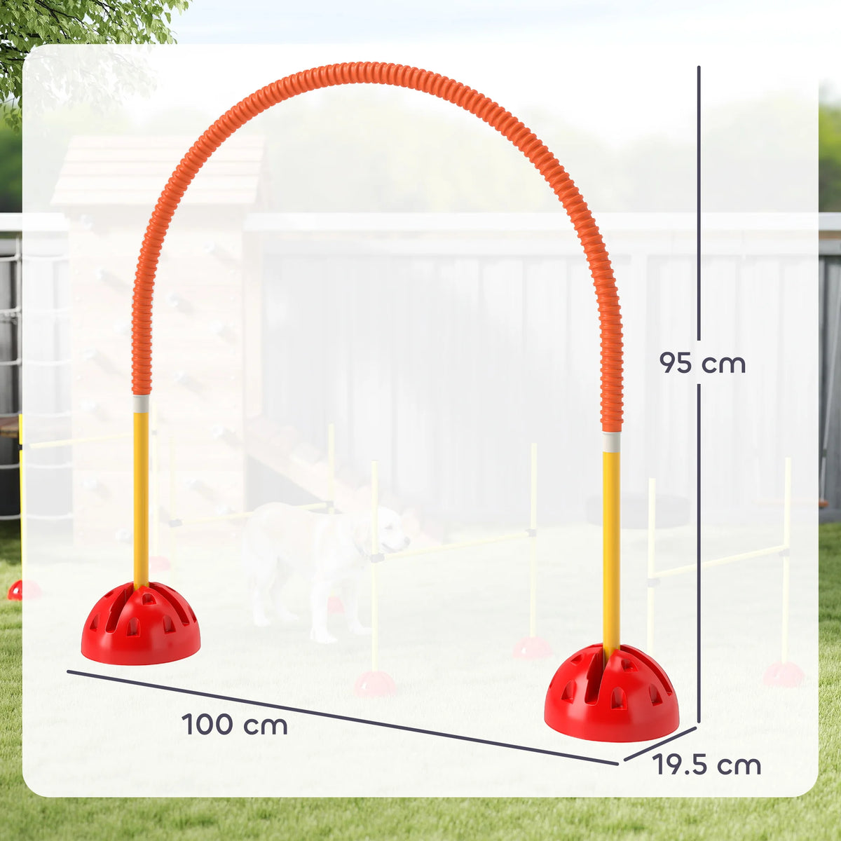 4-Piece Dog Agility Training Set with Adjustable Width Doors and Carry Bag