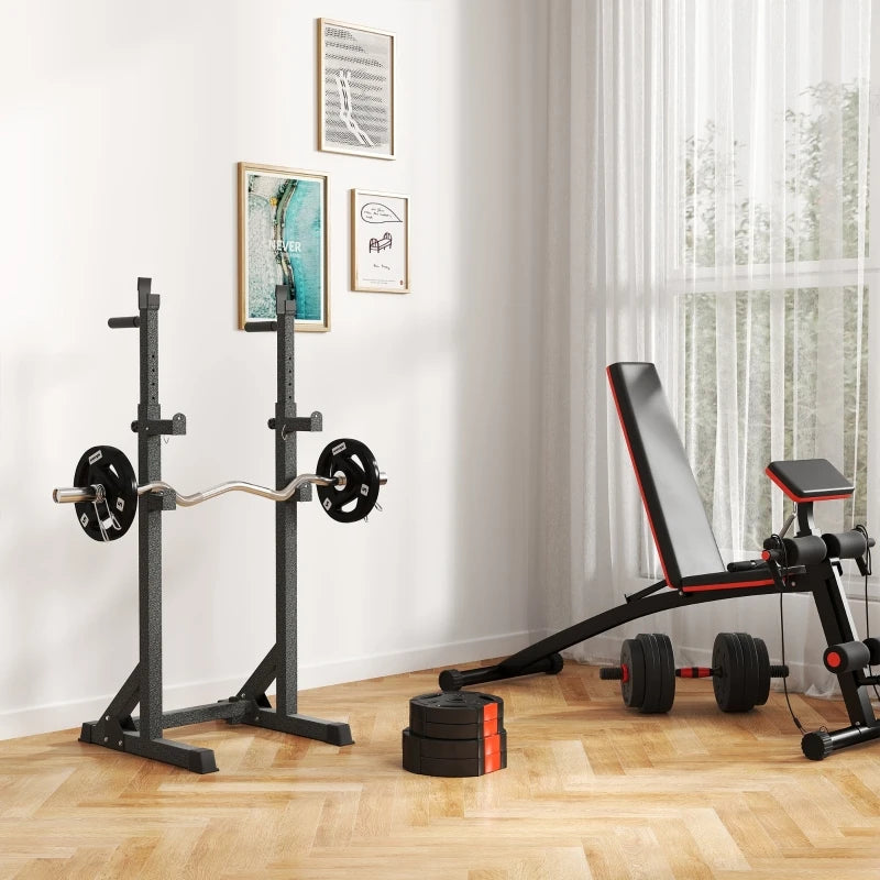Weight Plates Set 15kg Total Two 5kg and Two 2.5kg with 2.5cm Centre Holes Standard Fit Polypropylene Black