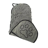 Super Absorbent Pet Bath Towel Quick Dry Chenille Microfibre Drying Cloth for Dogs and Cats 53x22cm