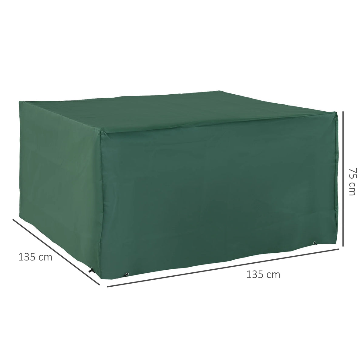 Garden Furniture Cover Waterproof 600D Oxford Fabric Anti UV with Drawstring and Air Vents Heavy Duty