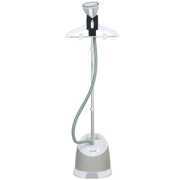 1800W Garment Steamer with 1.8L Tank and Telescopic Pole, Clothes Steamer, Grey