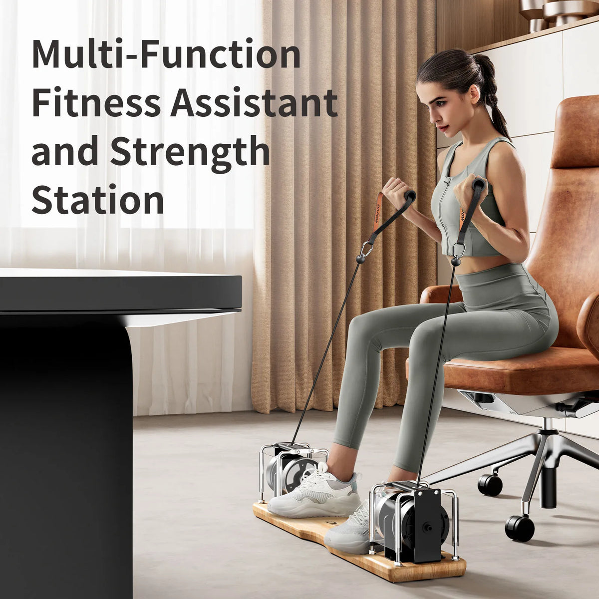 All in One Strength Trainer Adjustable 7–17kg Resistance Full Body Portable Home Workout Device