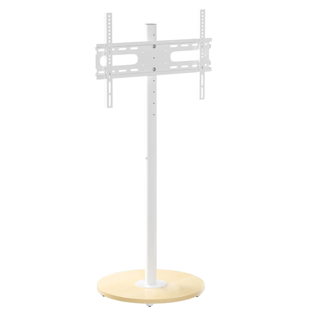Height Adjustable Mobile TV Floor Stand with Hidden Wheels for 40-75 Inch TVs, 50kg Capacity