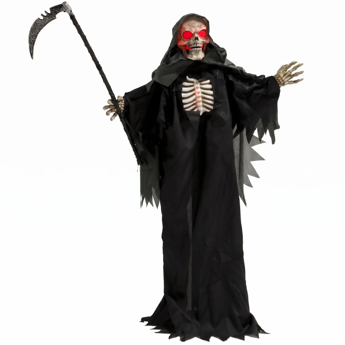 Life size animated grim reaper 170cm holding a scythe