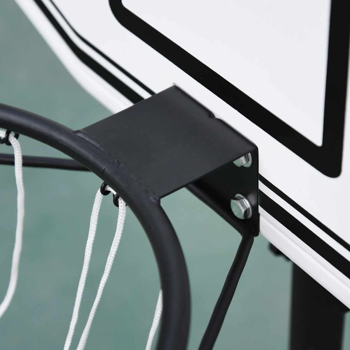 Portable Basketball Stand, 94-123cm Adjustable Hoop, Suitable for Poolside, Adults