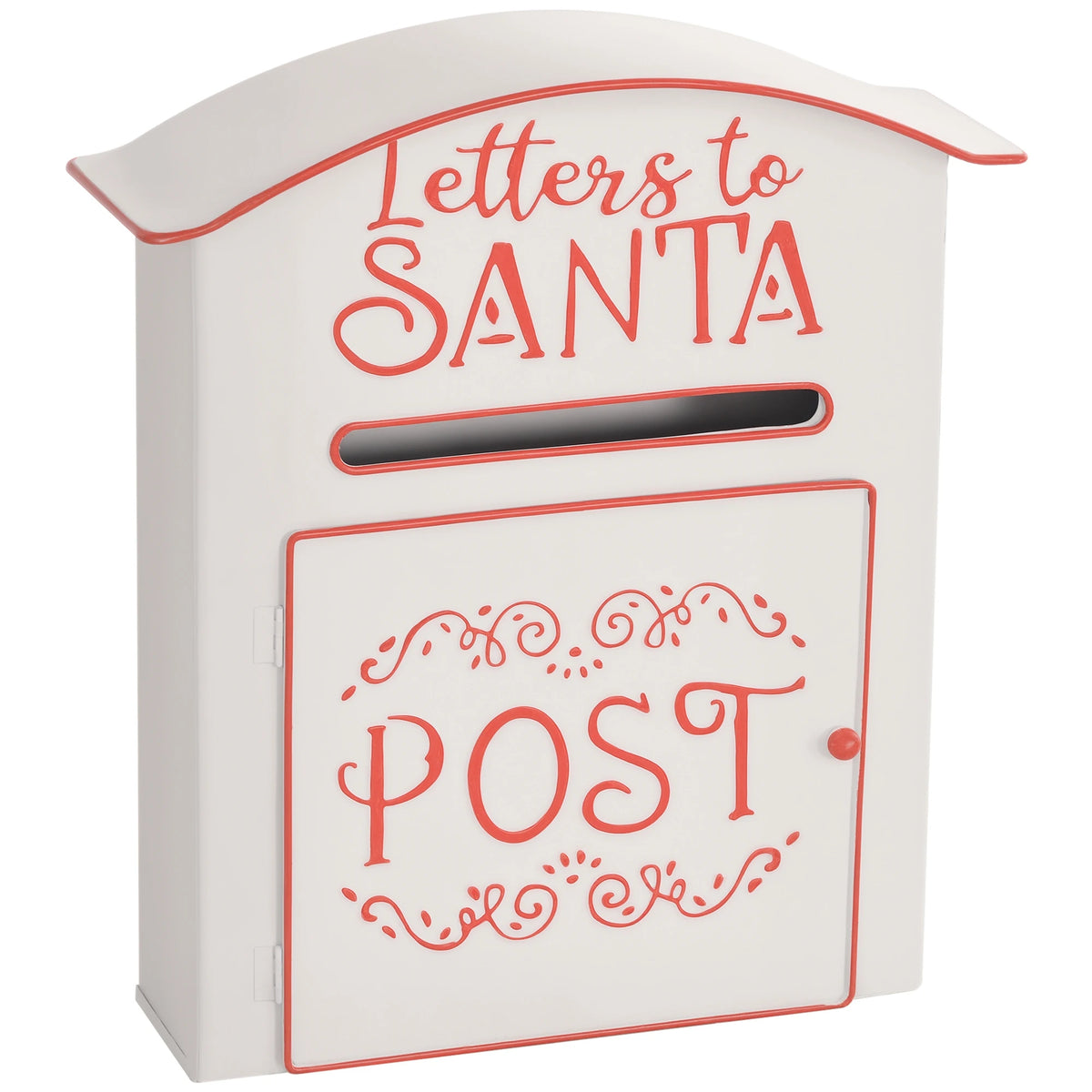Christmas Post Box Wall Mounted Santa Mailbox for Xmas Decoration