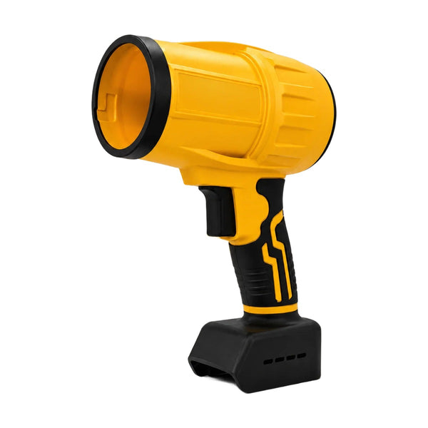 Cordless turbo jet blower on a white background