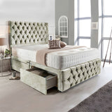 Complete Divan Bed with Matching Headboard & Footboard – Pocket Spring Mattress for Enhanced Support