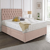 Classic Upholstered Bed Frame with Deluxe Foam-Spring Mattress