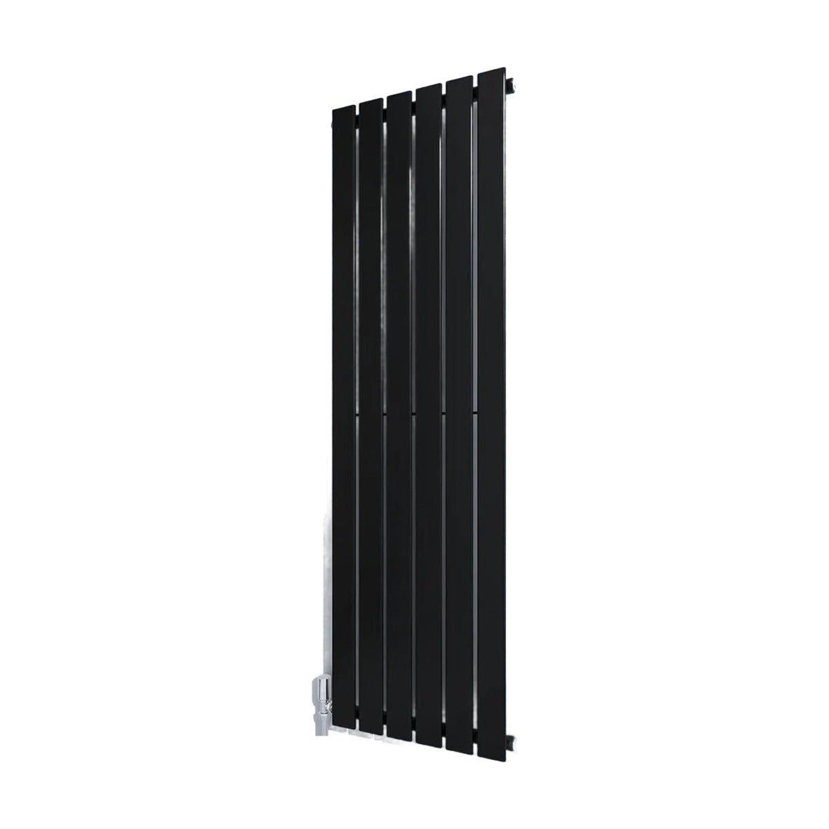 Vertical flat panel designer radiator 1600 x 408mm on a white background