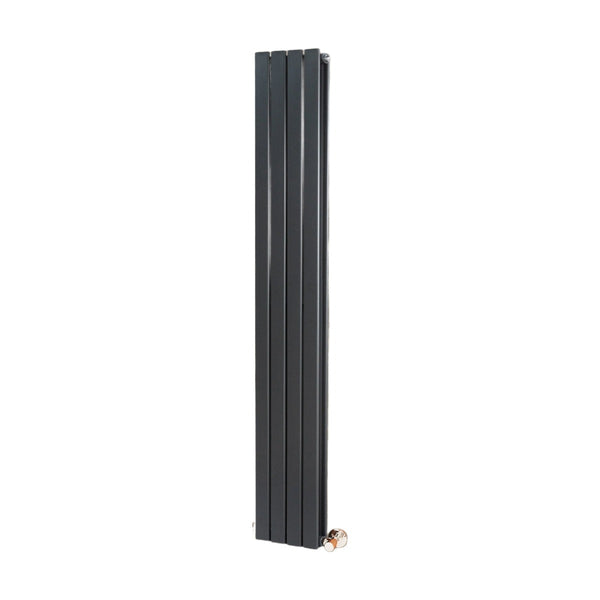 Vertical double panel radiator 1800 x 272mm on a white background