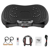 Whole Body Vibration Plate Exercise Machine – Fat Burning Fitness Platform with Remote Control & LCD Display